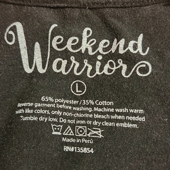 Weekend Warrior Black Graphic T-Shirt Explore, Relax & Stay Trippy Mushrooms - Picture 8 of 8